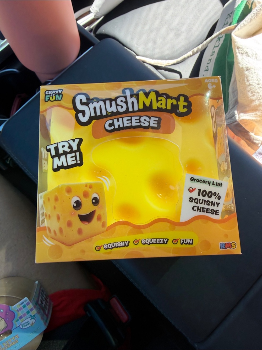 Cheese Squishy Toy - Yellow
